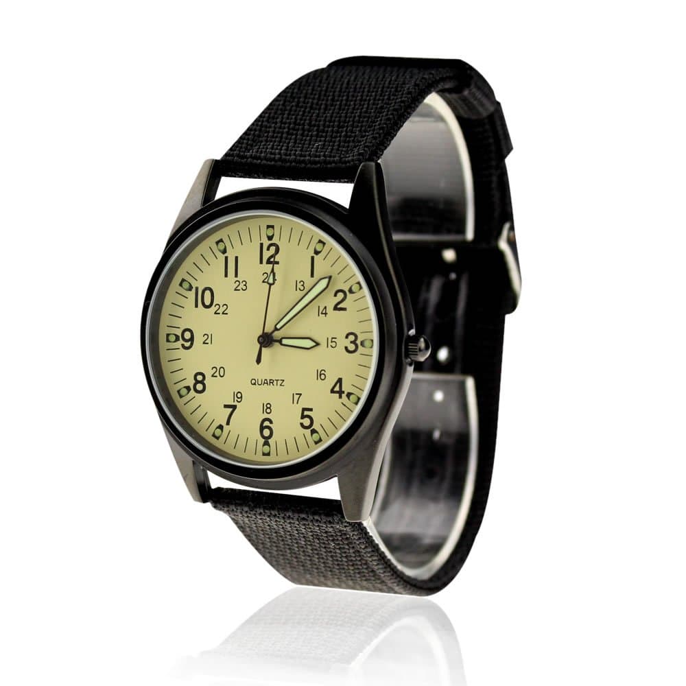 P104IP-Black/Light Yellow - Black Wrist Watch