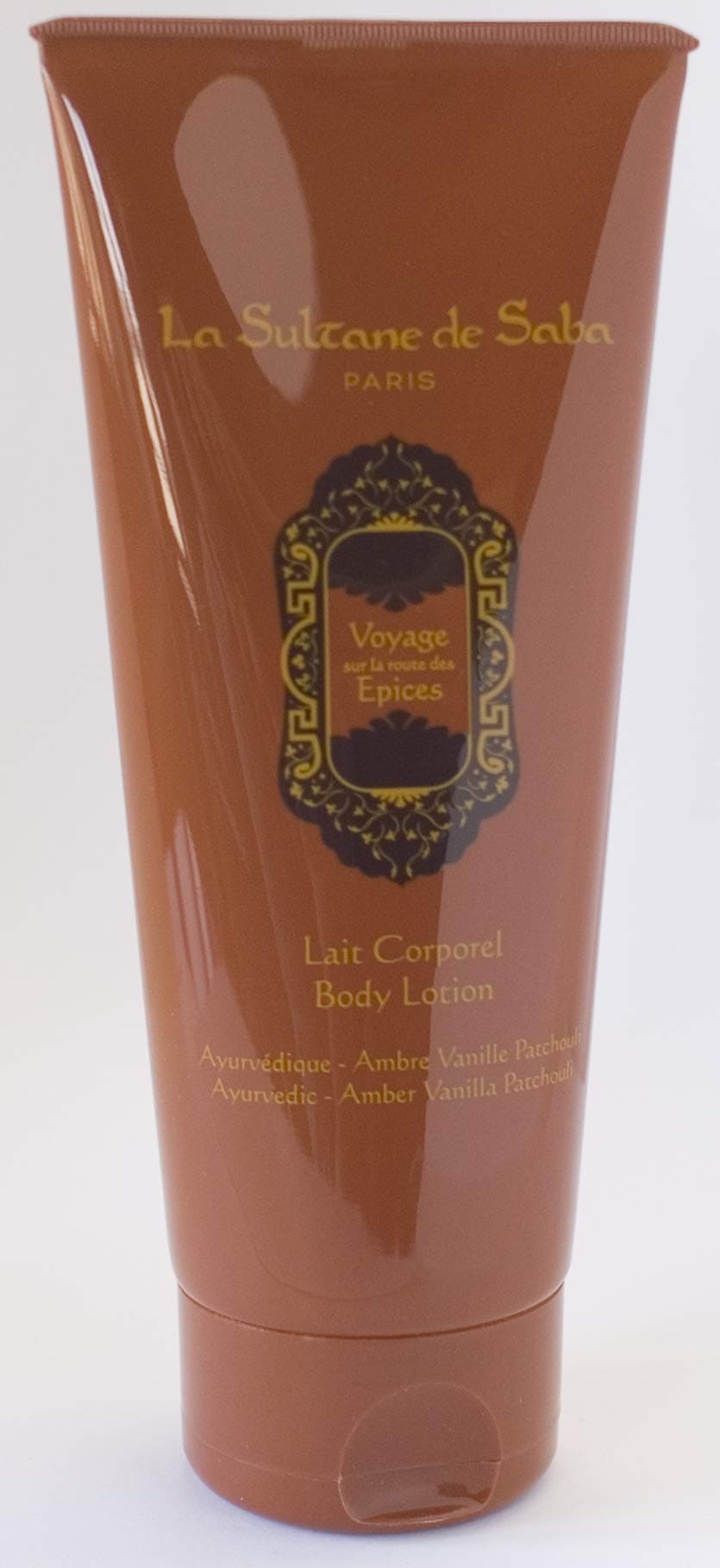 Body Lotion Amber Vanilla Patchouli scent, 200ml - Traveling on the road of Spices - Ayurvedic treatment