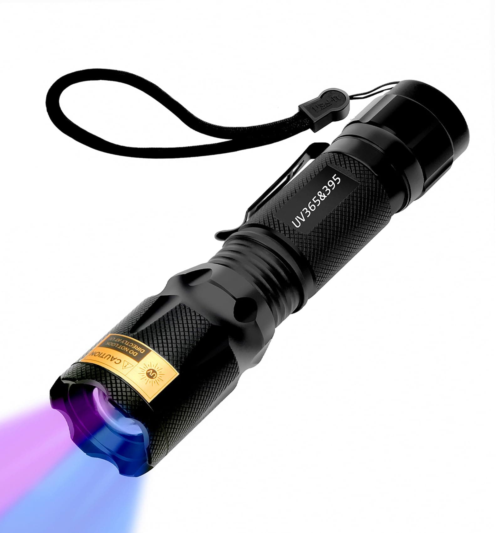 UV Flashlight Black Light- 365nm 395nm Ultraviolet Flashlights, Handheld Blacklight Torch Woods Lamp for Pet Urine Stains Detection, Rocks & Minerals, Glue Curing, Scorpions Finder and Uranium Glass
