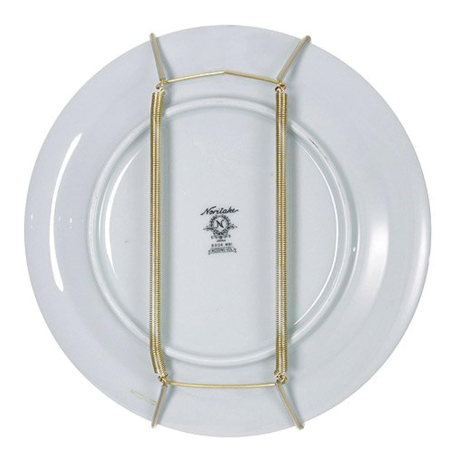 Rocky Mountain Goods Plate Hanger for Wall and Mounting Hardware - Fits Decorative Plates and platters - Heavy Duty Polished Brass - Vinyl Non Scratch Hooks - Includes Wall Mount kit (8" - 11")