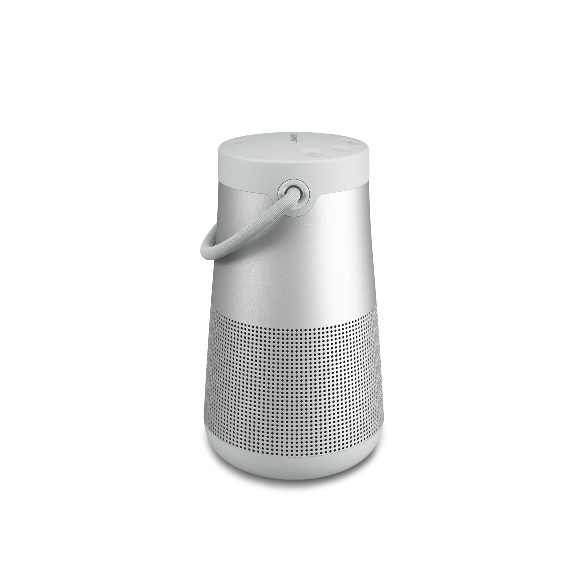 SoundLink Revolve+ (Series II) Bluetooth Speaker, Portable Speaker with Microphone, Wireless and Water Resistant with 360 Degree Sound, Long Lasting Battery and Handle, Silver