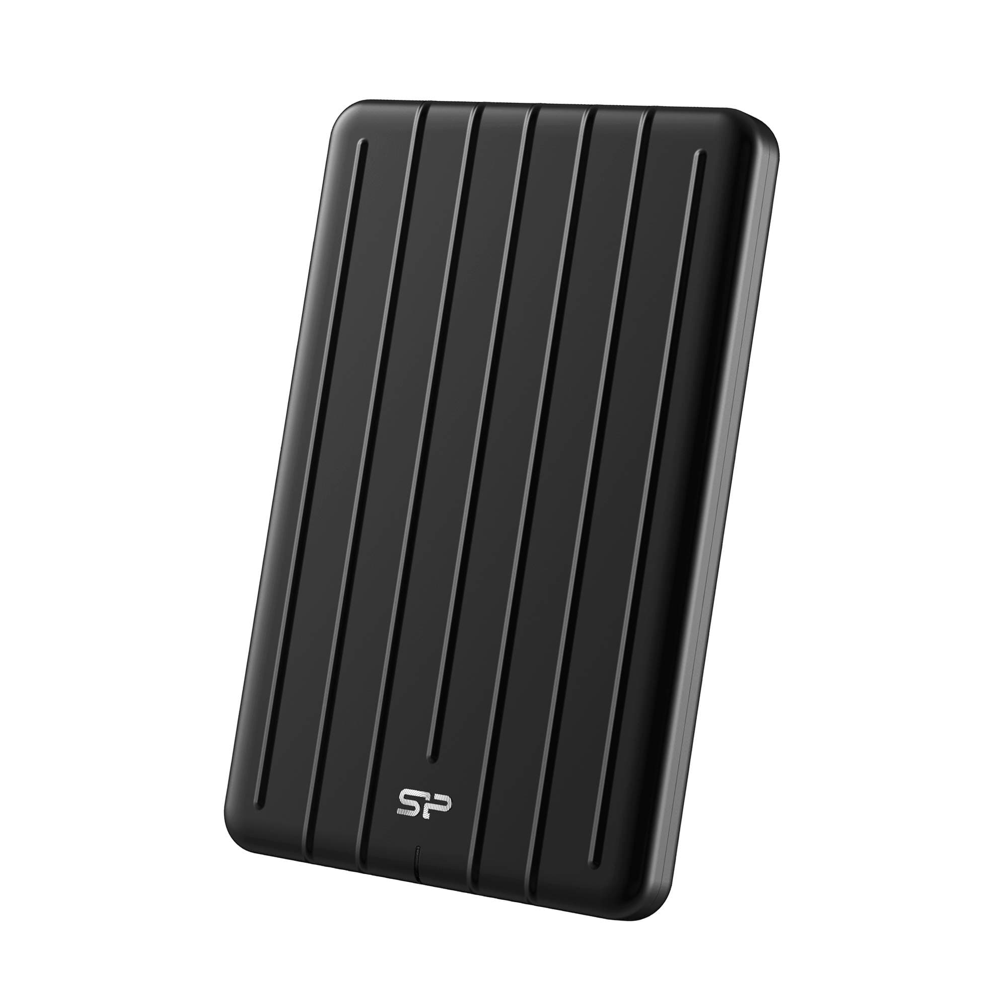 SP Silicon Power 2TB Rugged Portable External SSD Bolt B75 Pro USB 3.1 Gen 2 with USB-C to USB-C/USB-A Cables, Black,SU020TBPSD75PSCKEU