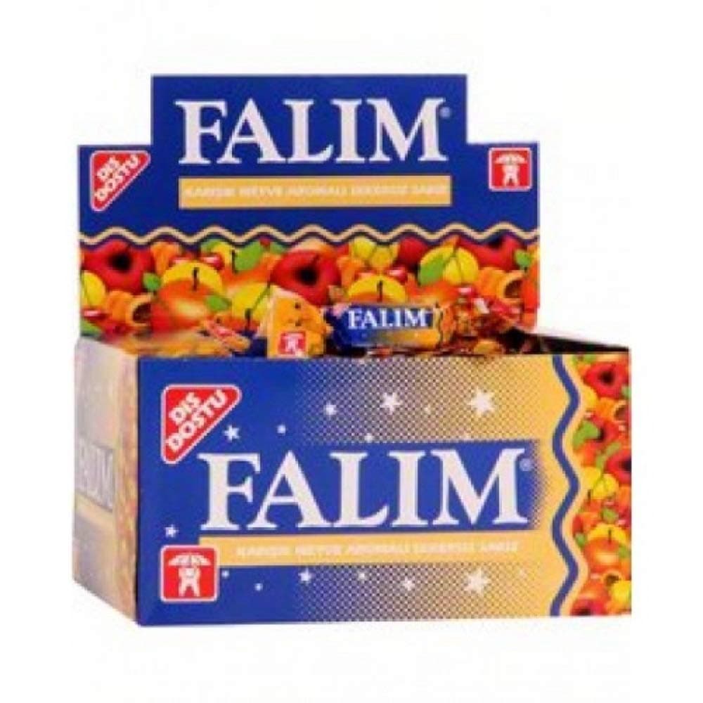 Sugarless Falim Plain Gum Fruit Mix Flavoured (Individually Wrapped 100 Pieces)