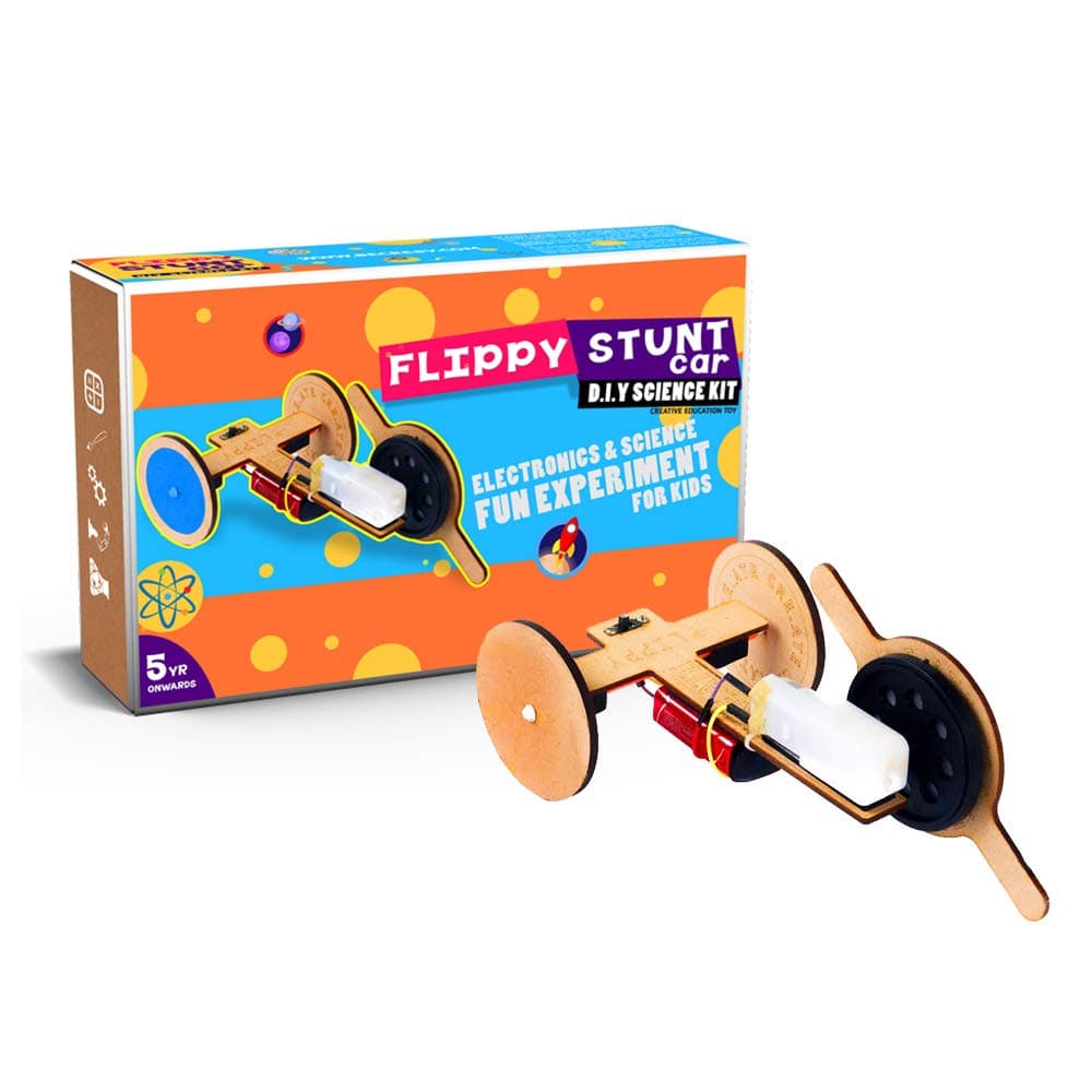 Be Cre8v Flippy Stunt car DIY Science Educational Electronic Toy for Kids