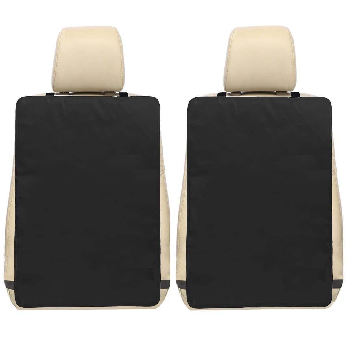 Oetoe Car Seat Back Protectors - 2 Pack Kick Mat Seat Covers For The Back Of Your Front Seats, X-Large Auto Back Seat Protector Covers, Perfect Backseat Child Kick Guard Seat Saver