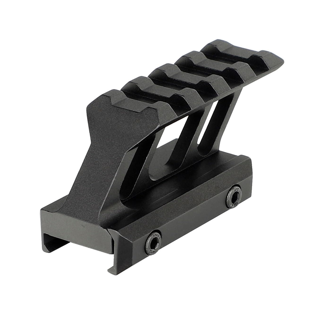 Red Dot Riser Mount 1 Inch Hight Picatinny Rail Cantilever Design Black
