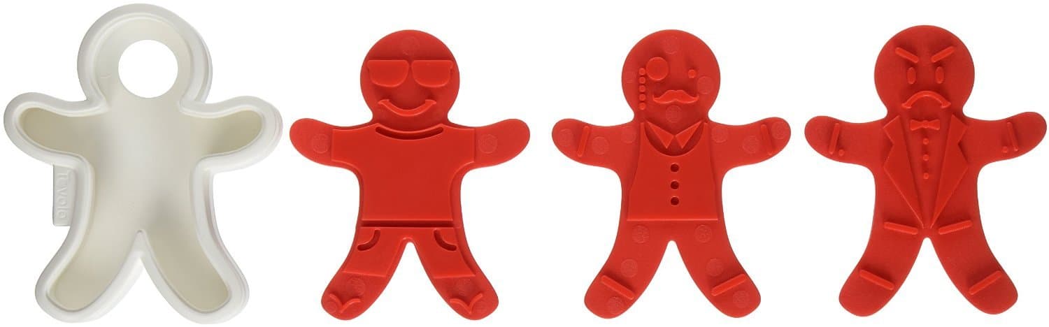 81-3804 Ginger Boys Gingerbread Man Cookie Cutters, Set of 6