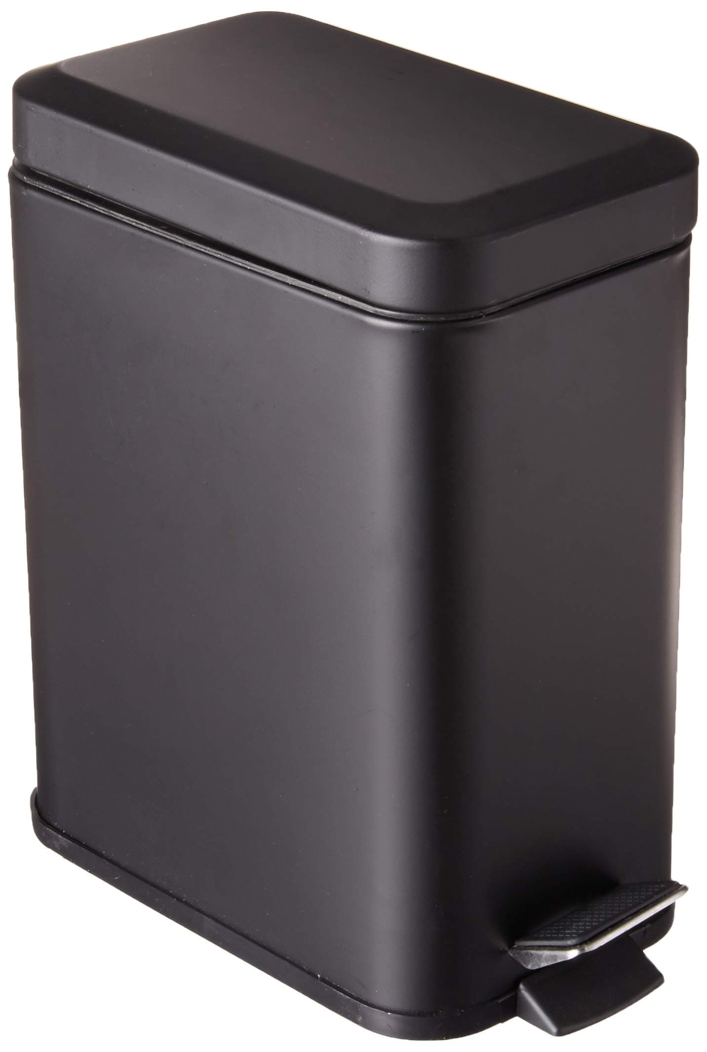 Inspired Living Bathroom Trash CAN Basket WASTE BIN, Soft Close, BLACK