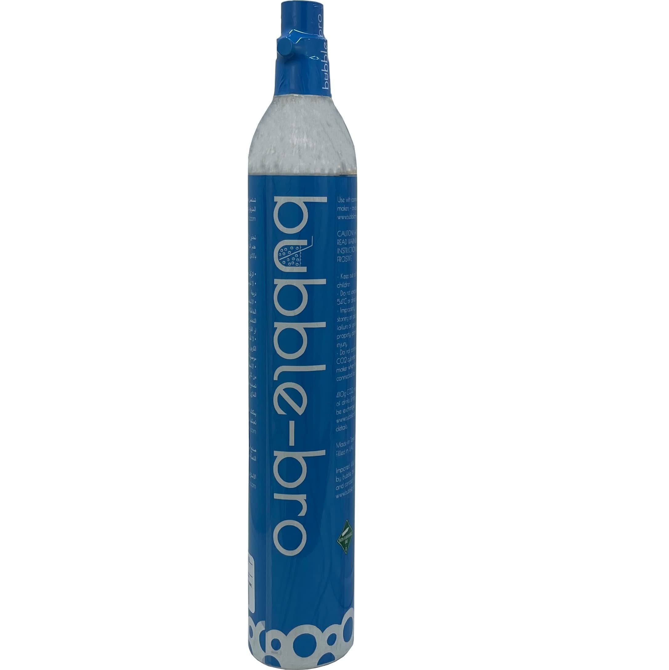 bubble-bro 60L CO2 Cylinder, compatible with bubble-bro, Drinkmate, Sodastream, aarke and other soda makers