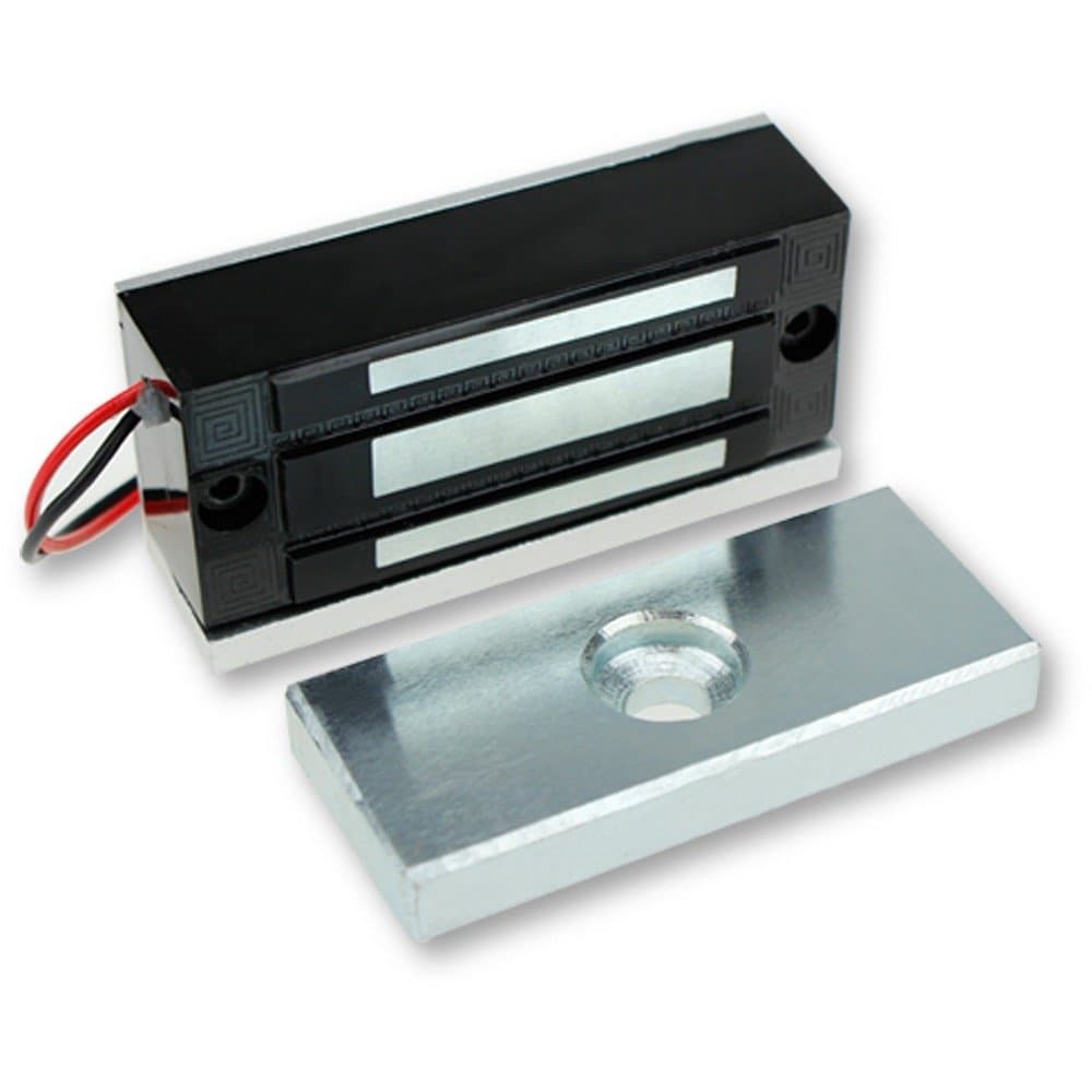 LIBO Electric Magnetic Lock 60KG/130lbs Access Control Electronic Metal Door Lock DC12V Fail Safe NC Type for Security System Single Door