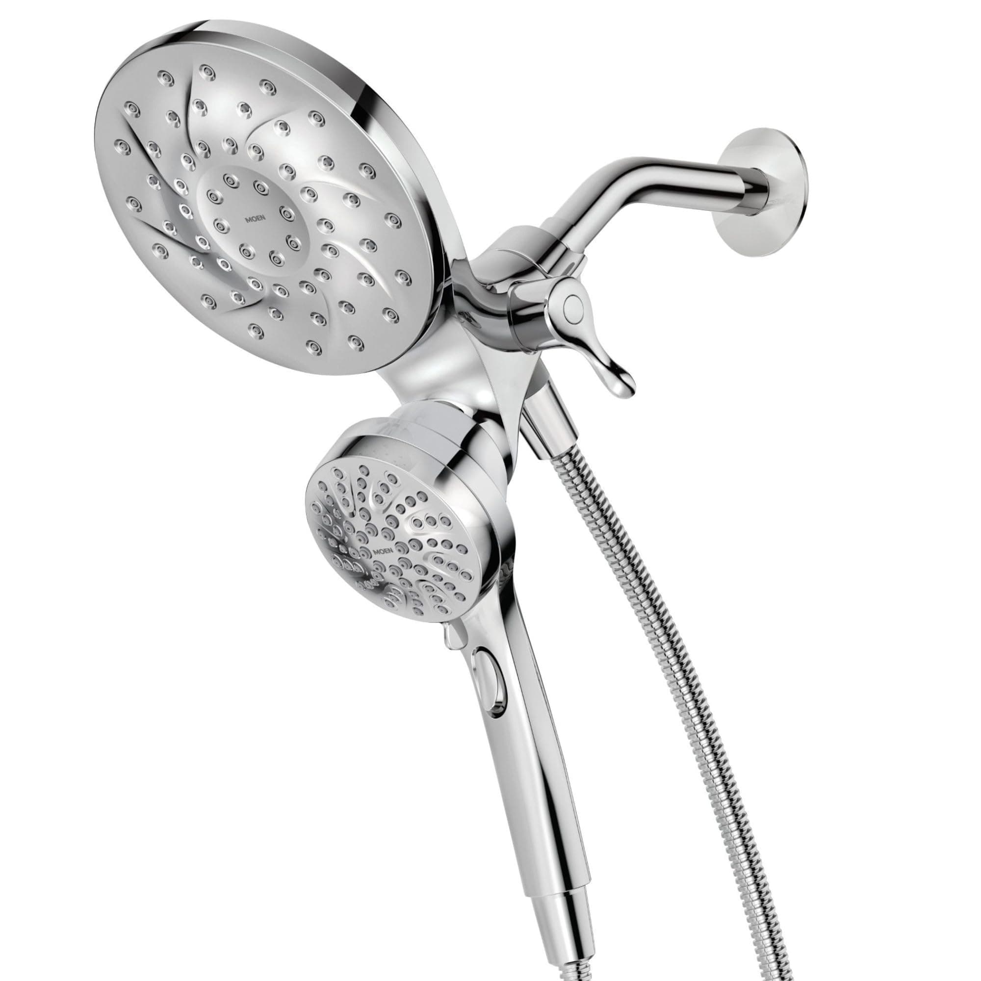Engage Chrome Magnetix 2-in-1 Combo Rain Showerhead with Detachable Handheld Shower Spray, Featuring Magnetic Docking System, 26009