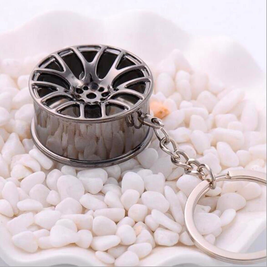 Creative Hot Auto Part Model BBS Wheel Rim Tyre Keychain Key-ring Key Chain Ring Key-fob