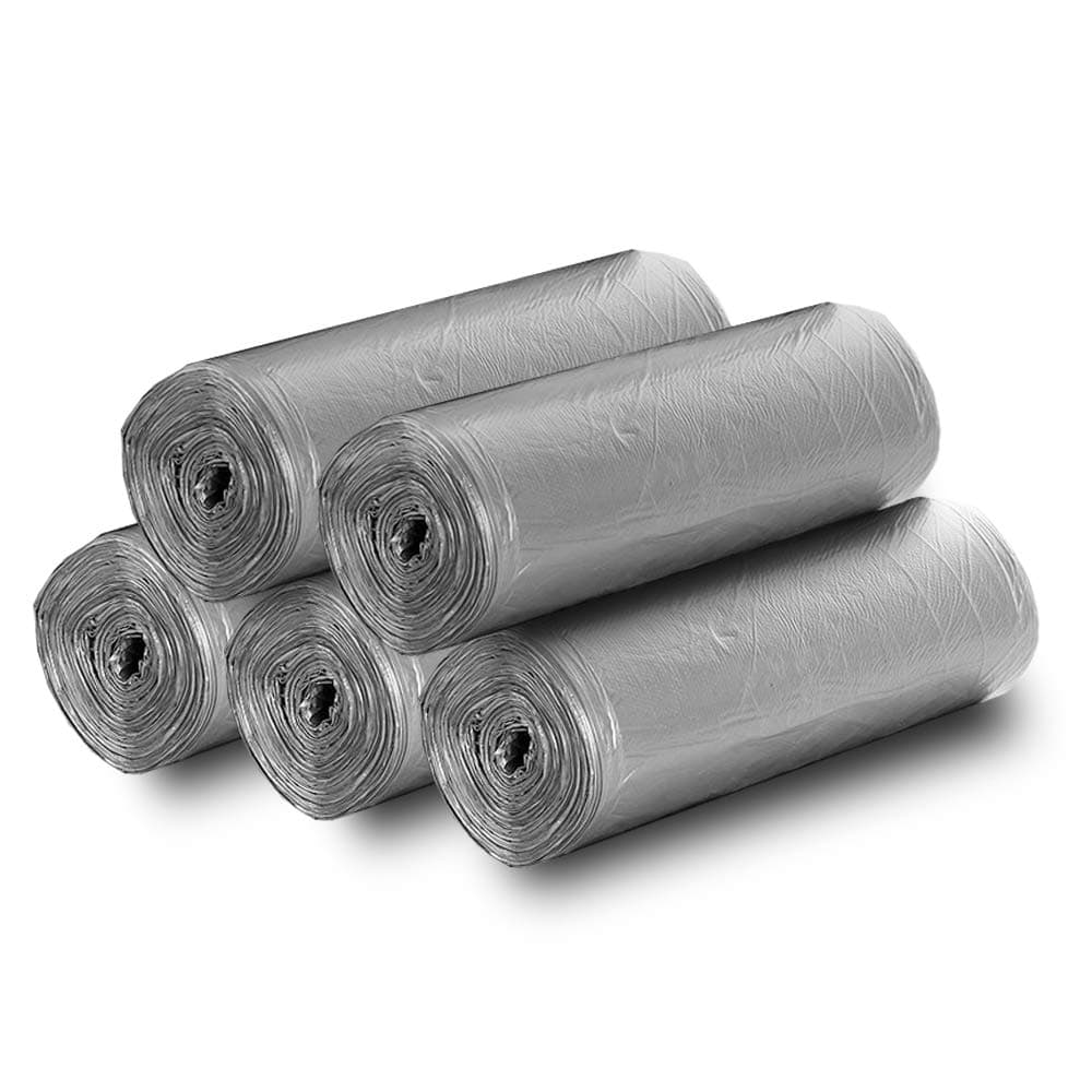 100 Counts 4 Gallon Small Garbage Bags(Silver)