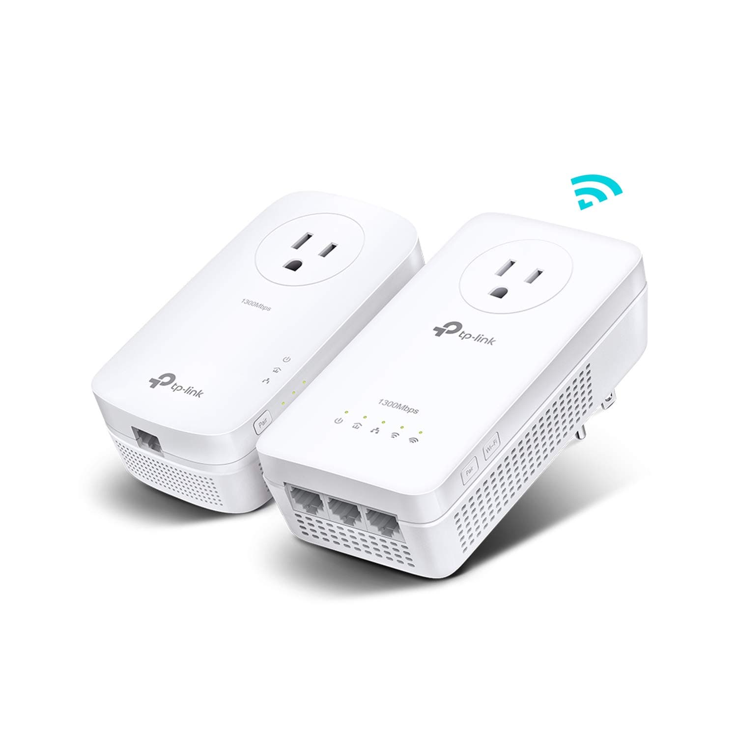 Powerline WiFi Extender TL-WPA8631P KIT- Includes AV1300 Powerline Network Adapter and AC1200 Dual Band Extender, 2x2 MIMO, 3 Gigabit Ports, Passthrough, Plug & Play, Free Expert Support