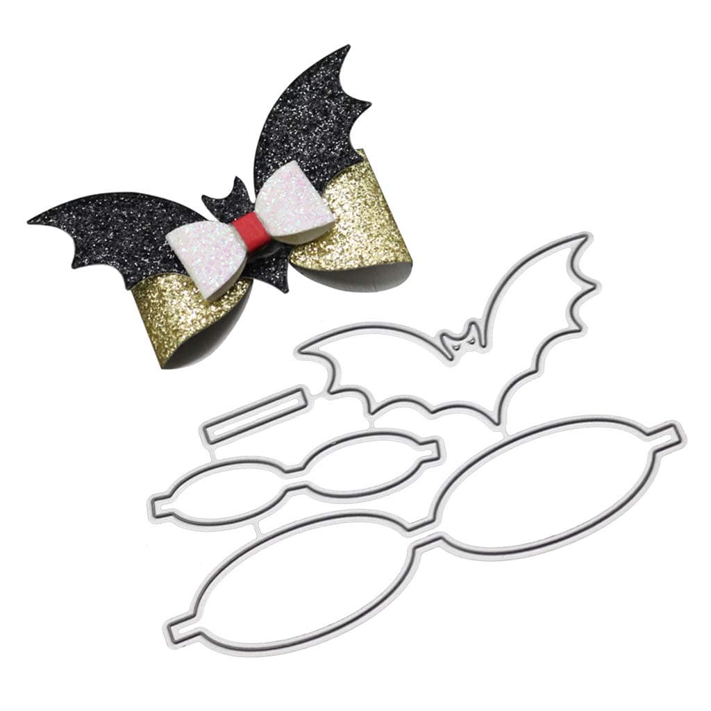 Bats Bow Tie Shape Metal Cutting Dies Stencil DIY Scrapbooking Album Stamp Paper Card Embossing Craft Decor