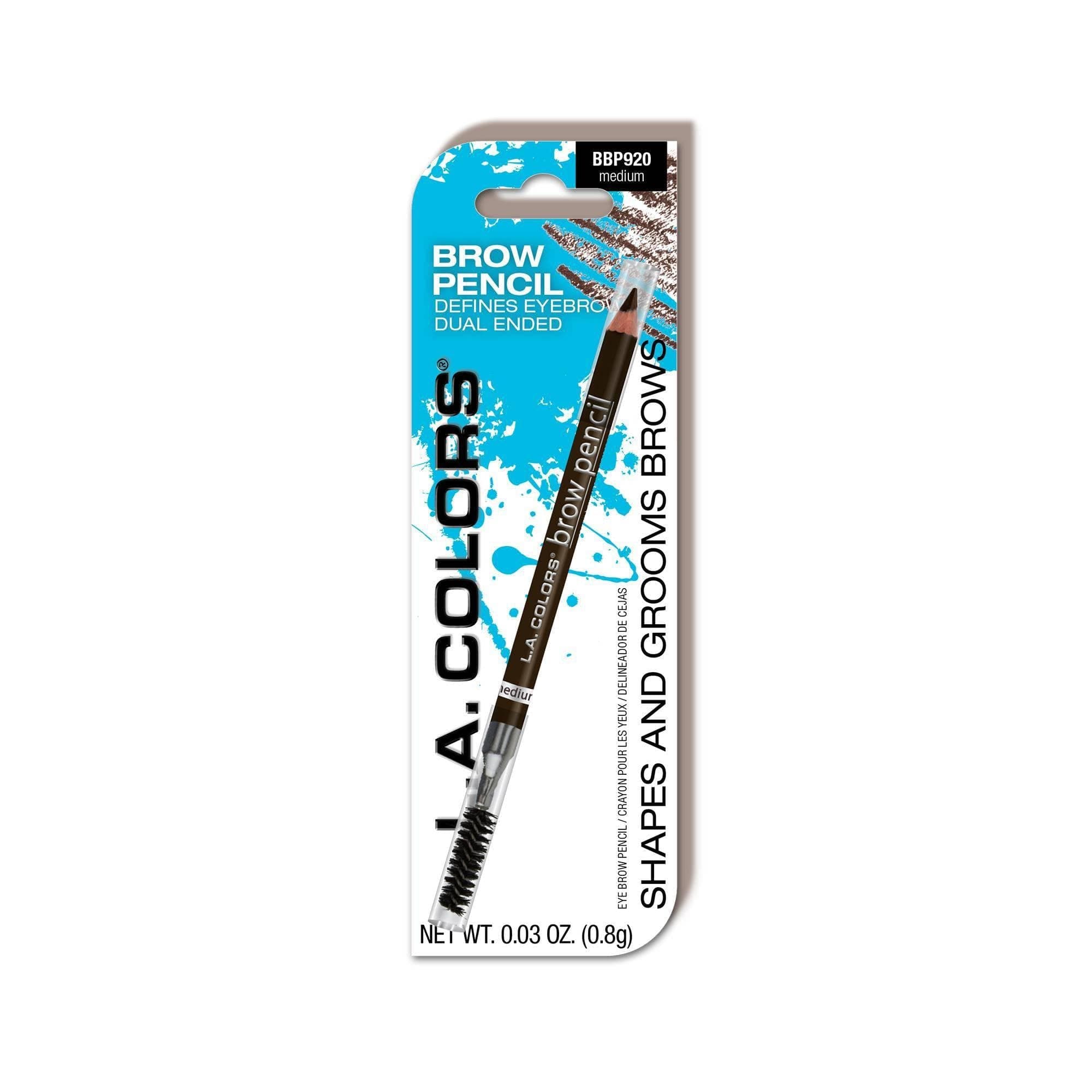 LA COLOR Medium Brow Pencil with Spoolie, Brown,