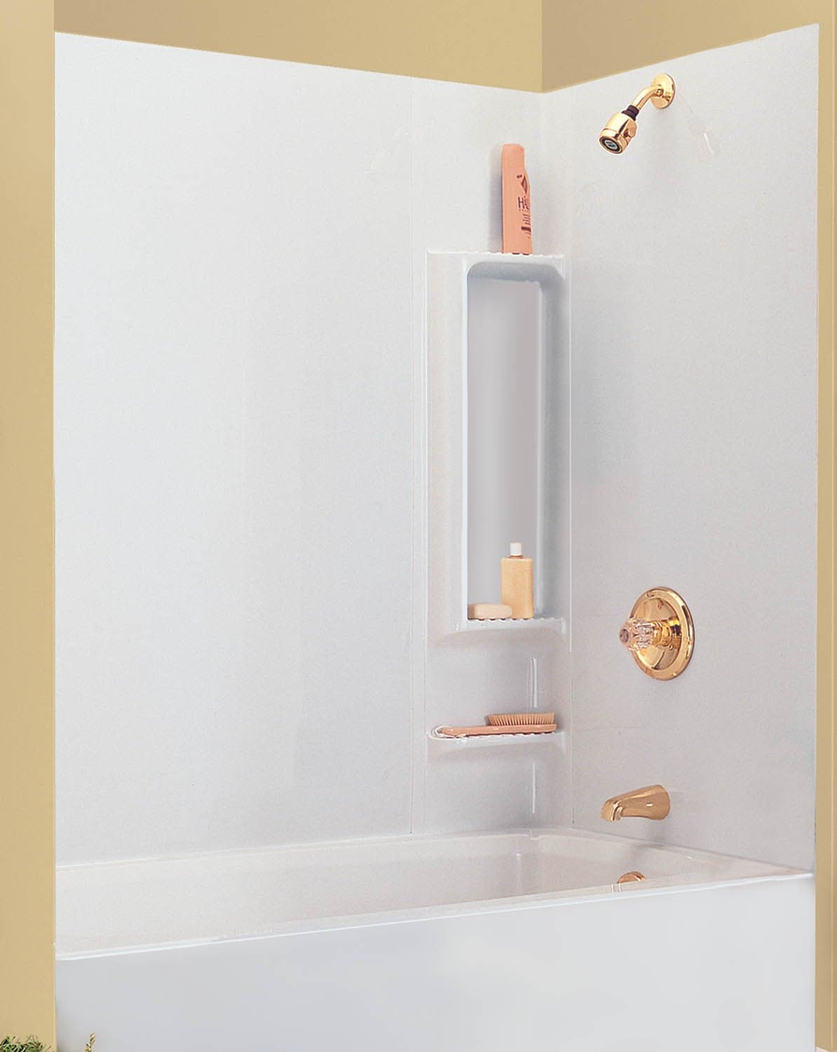 DELTA GIDDS-193290 Sturdifit 5-Piece Bathtub Wall Kit, 60", White