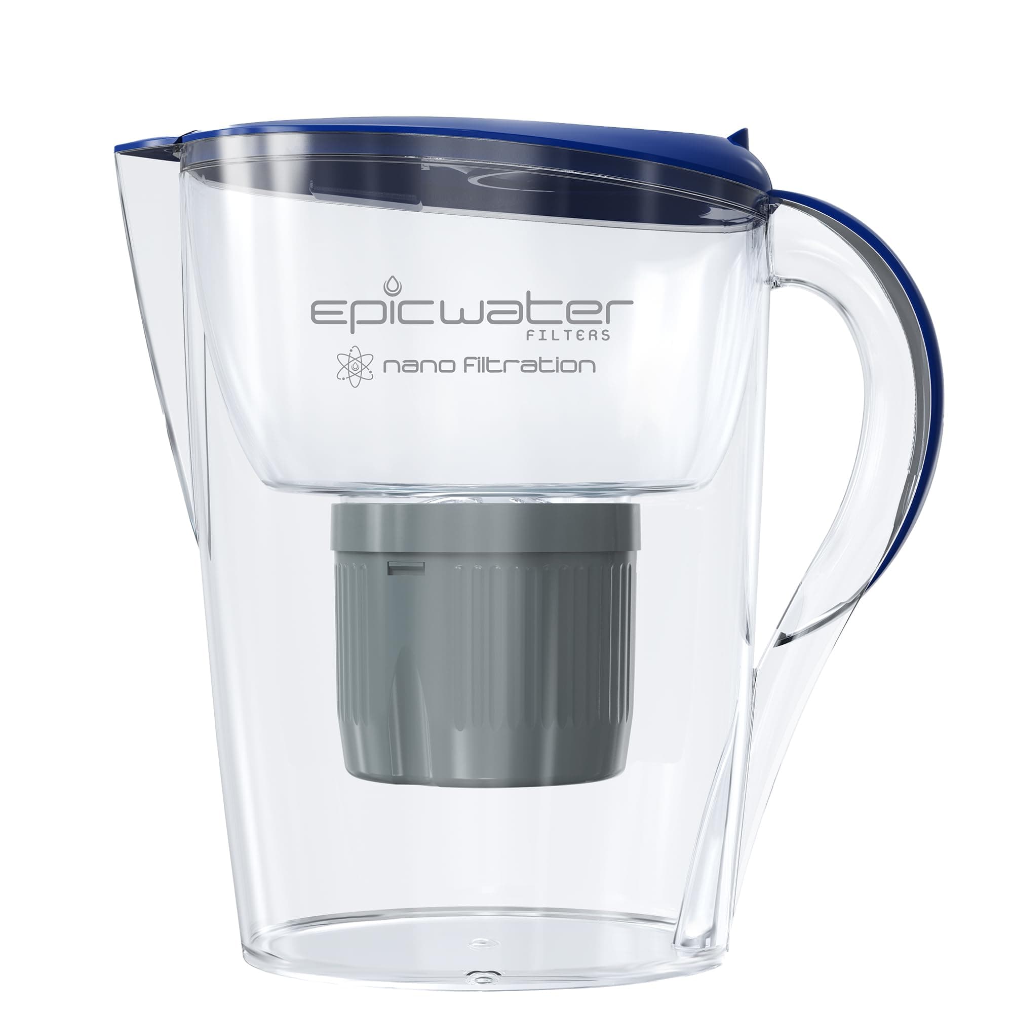 Epic Nano Water Filter Pitcher | Navy | 3.5L | BPA-Free | Nanofiltration Removes Fluoride, Bacteria, Virus, Giardia, Cryptosporidium, E-Coli, Lead, Chromium 6, PFOS, PFOA, Heavy Metals, Pesticides …