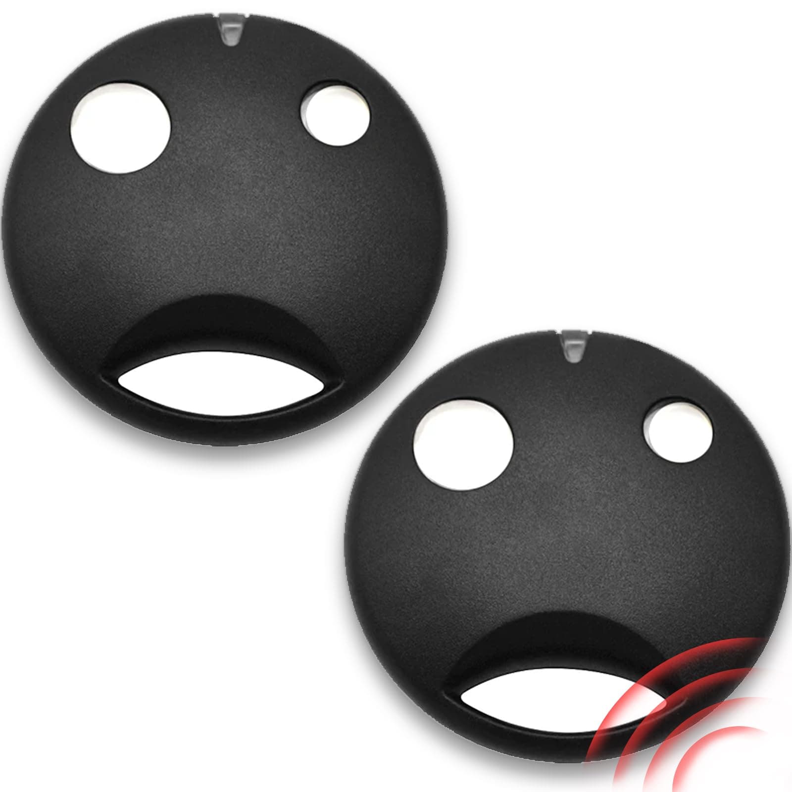 Garage Door Opener Handheld Transmitter Remote Control 433.92MHz Replacement Nice SMILO SM2 SM4 Opener, 433MHz Rolling Code Universal Pack of 2 (xi-novo502-2p)