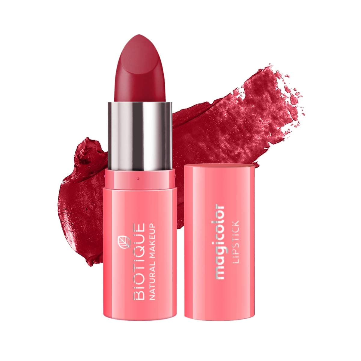 Biotique Natural Makeup Magicolor Lipstick, Fire Me Up, 4.2g