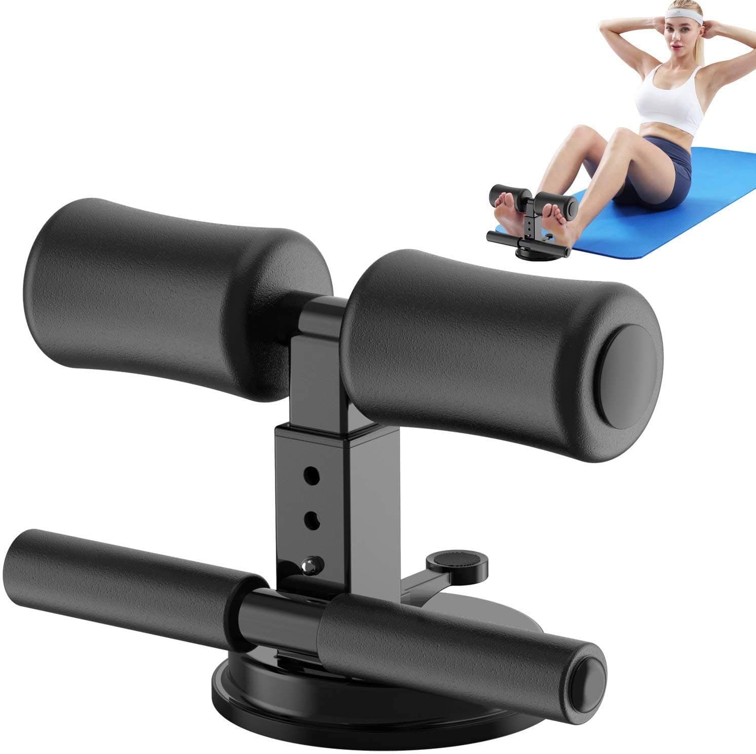 Healthex Sit-Up Bar With Suction Exercise Equipment, Handle and Rubber Suction Sit-ups and Push-ups Assistant Device For Weight Lose Gym Workout