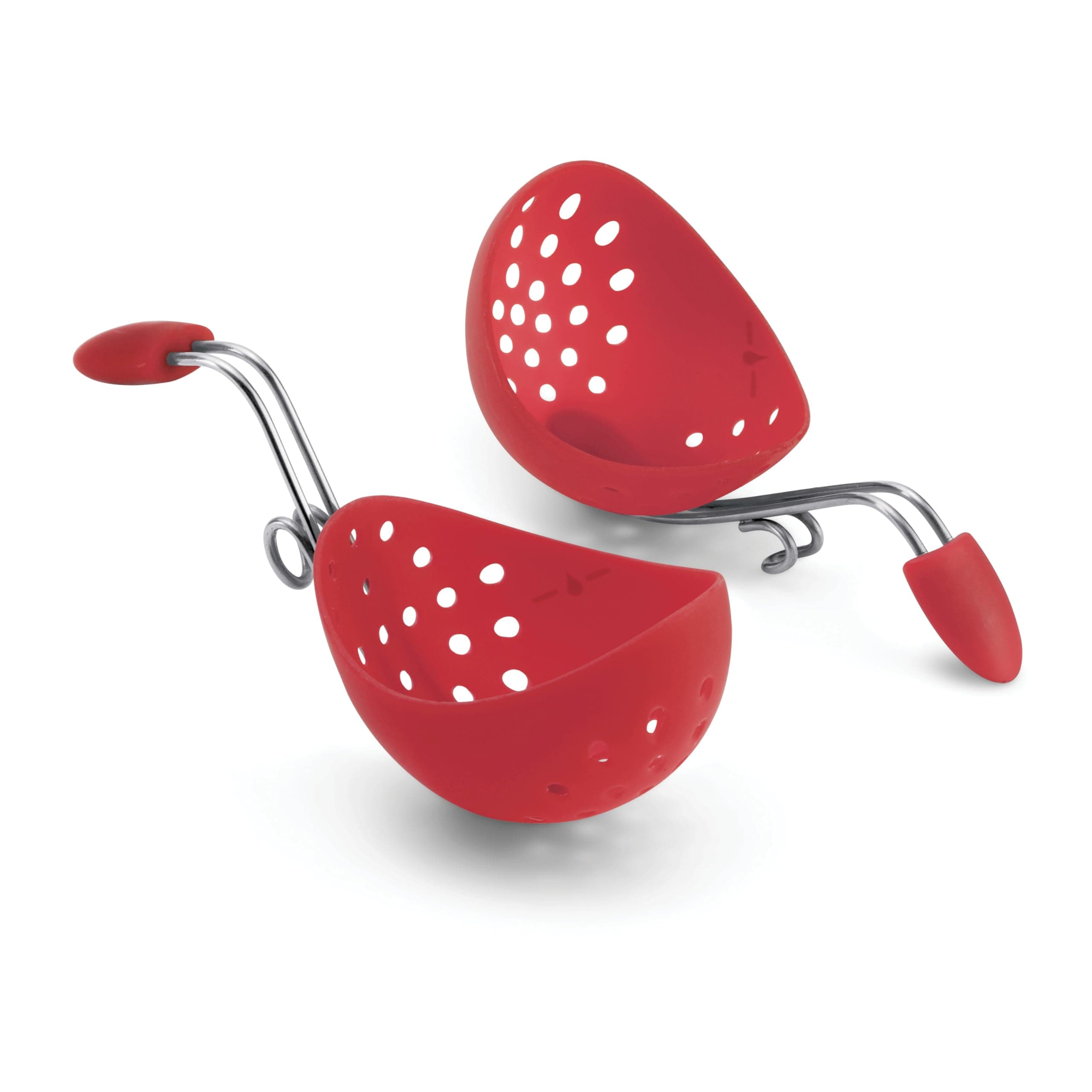 Cuisipro Egg Poacher, Set of 2, Red