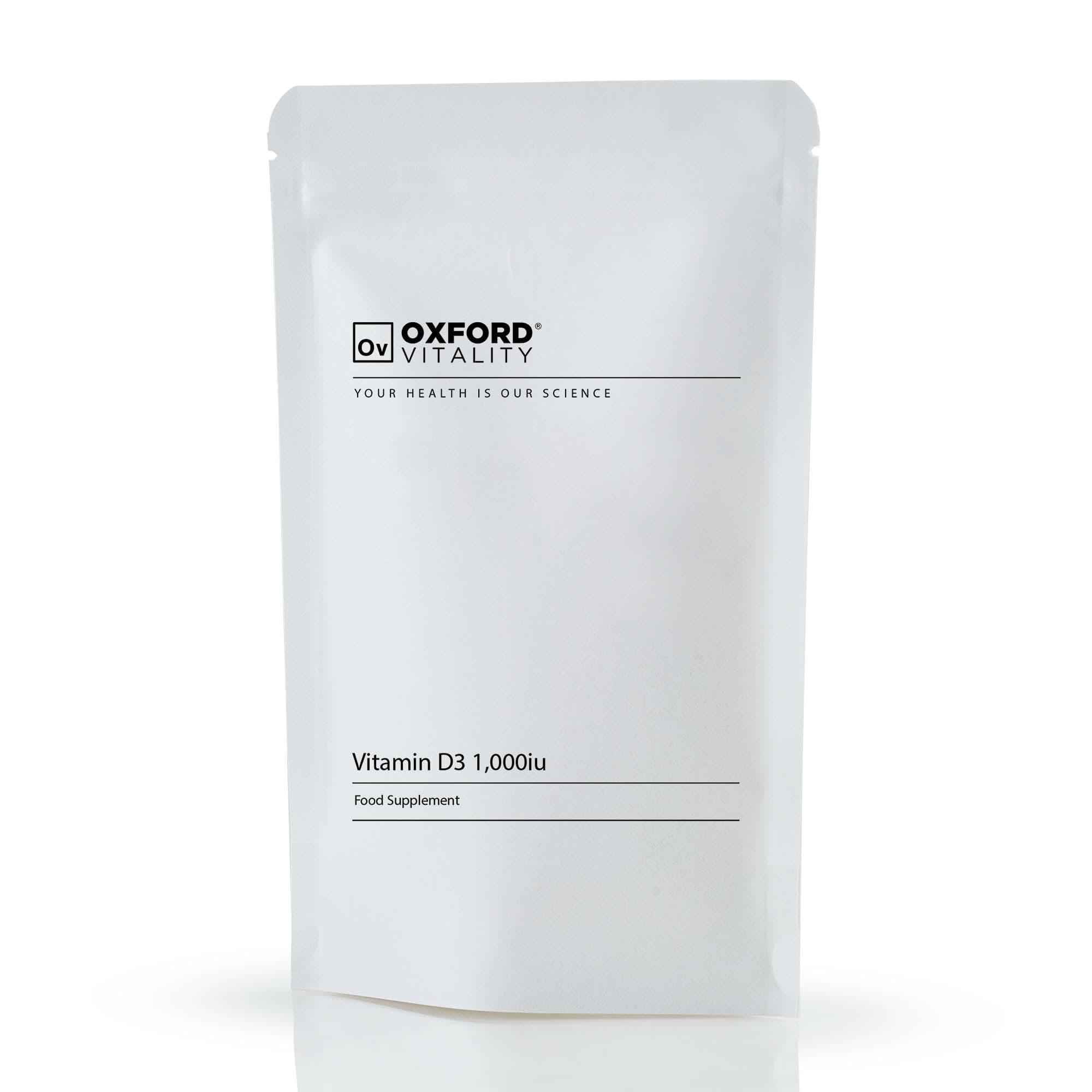 Vitamin D3 Tablets | 1000 iu Supplement for Immune & Bone Health | Oxford Vitality
