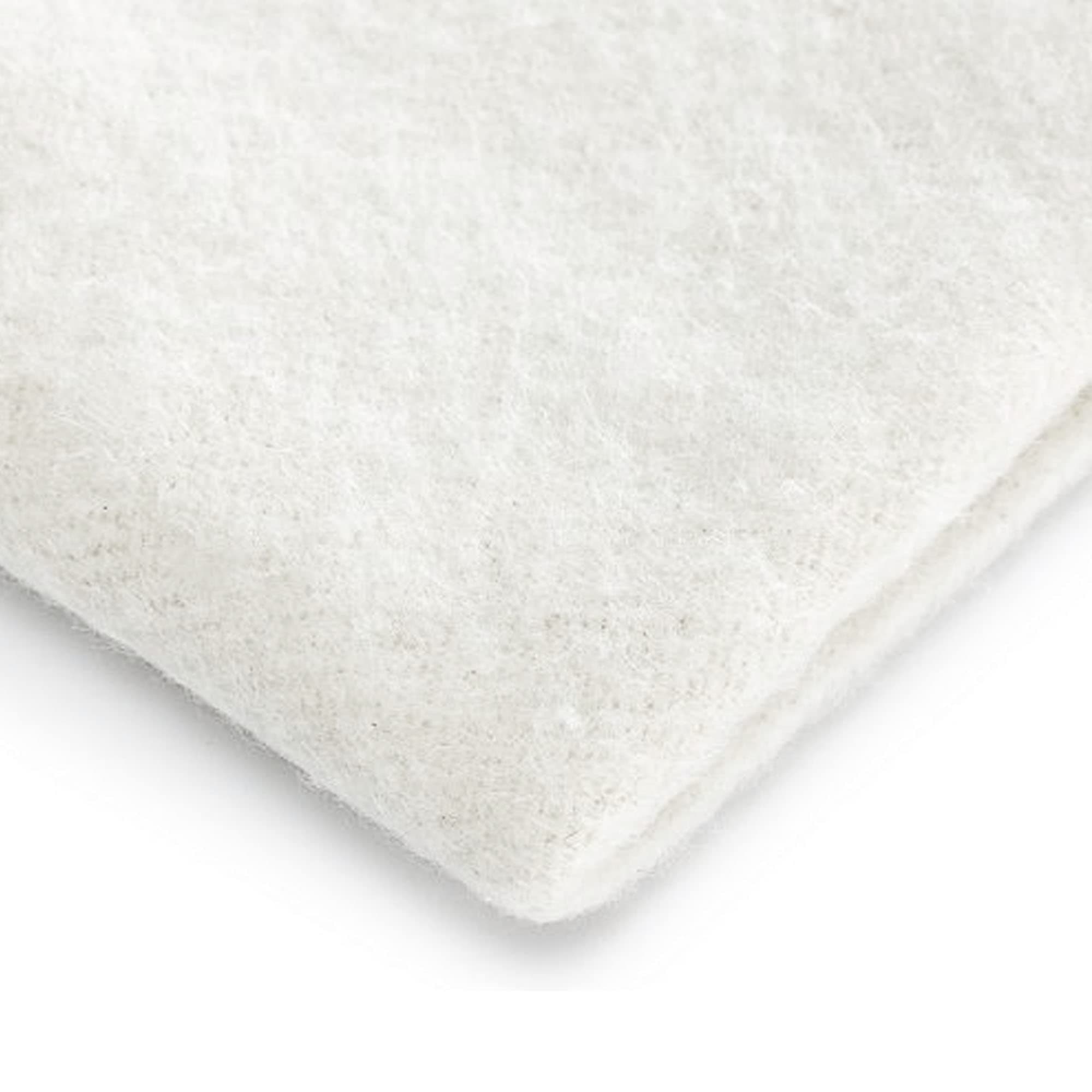 100% Cotton Thermal Domette Interlining Fabric 8oz Thick Light & Sound Protector Suitable for Curtain and Blinds | 140cm Wide | White | Sold by Meter