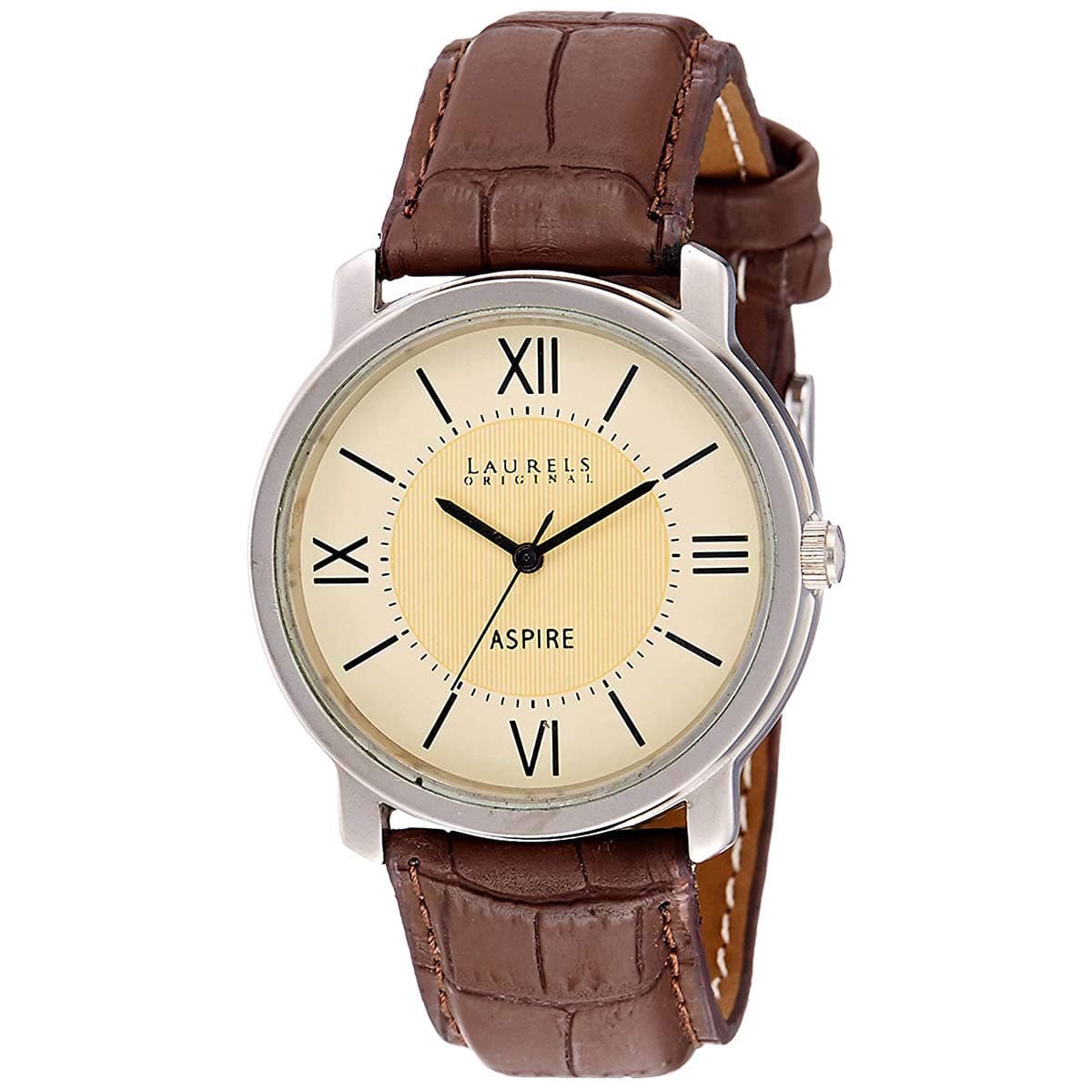 Laurels Aspire Ivory Dial Men's Watch - Lo-Asp-101