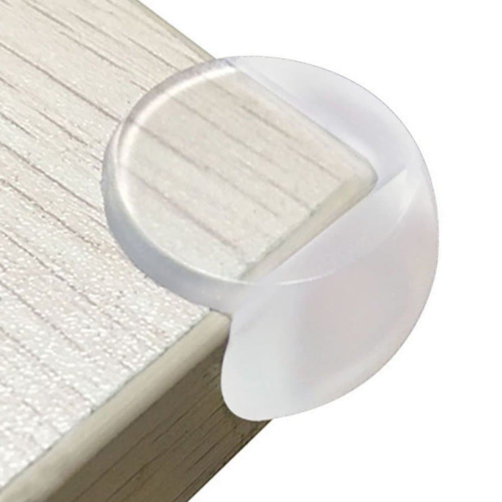 12 Pack Safety Corner Guards Protectors, QMQ Clear Table Edge Protectors Safety Furniture Bumpers with Strong Adhesive