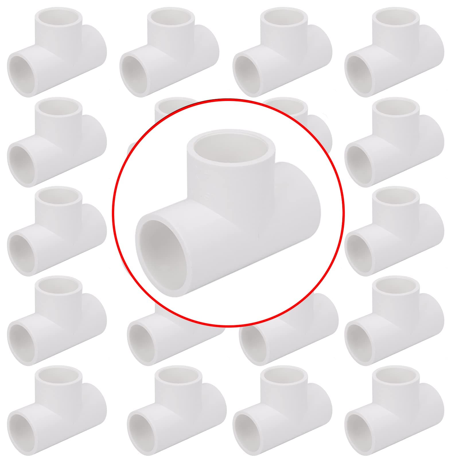 1/2&3/4IN 3 Way PVC Tee