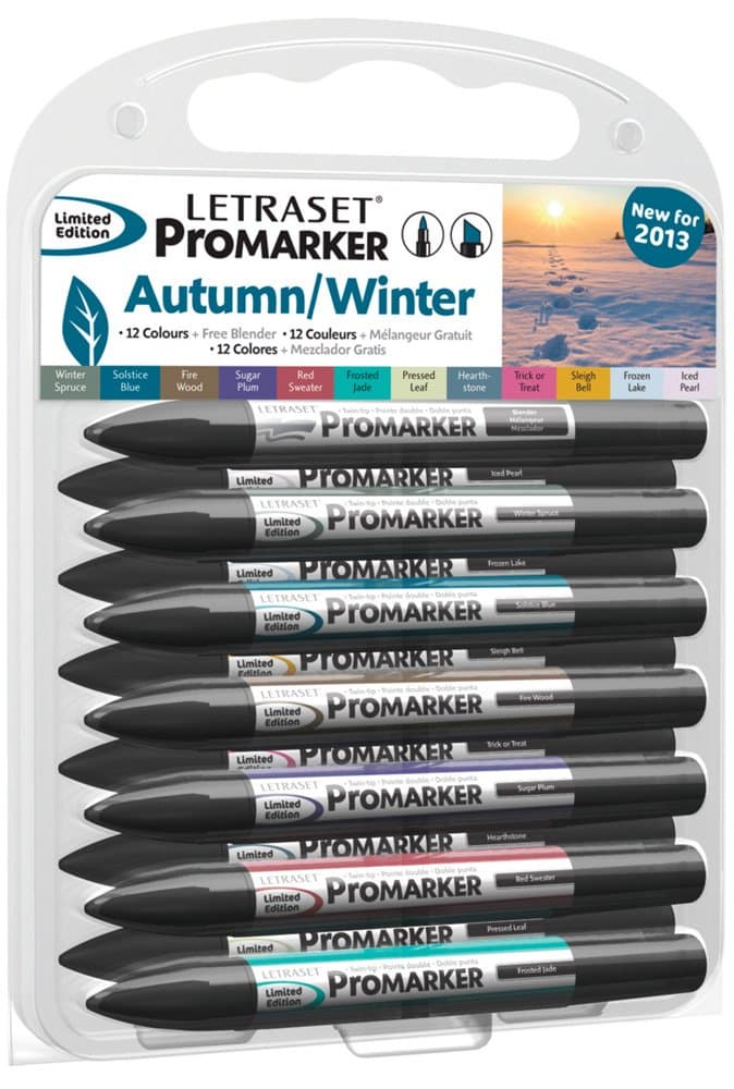 Letraset Autumn/Winter ProMarker with Blender Set