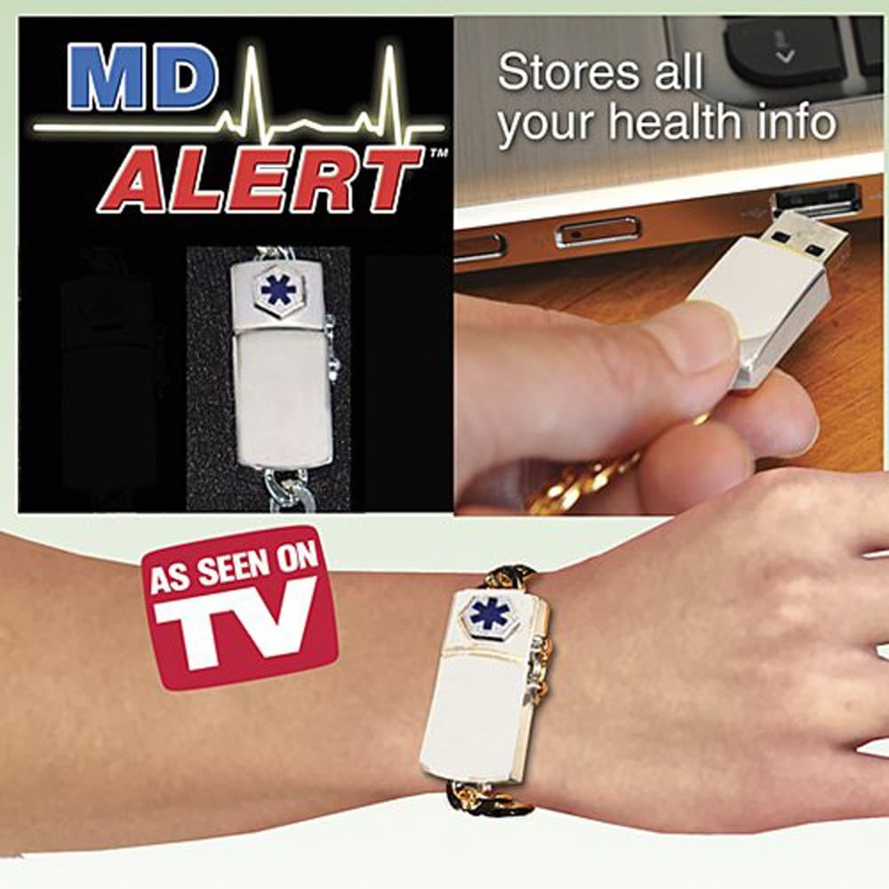 MD Alert Medical History Bracelet with USB