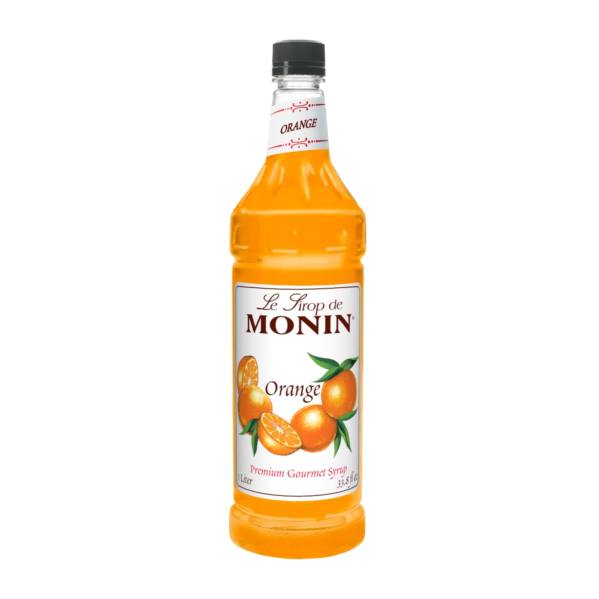 Monin - Orange Flavored Syrup, Plastic Bottle (1 liter)