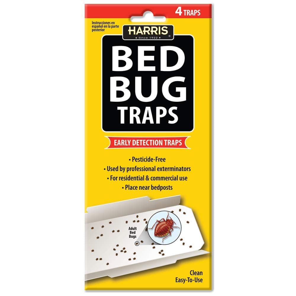 Bed Bug Traps W/Irresistible Lures (4 Pk),White