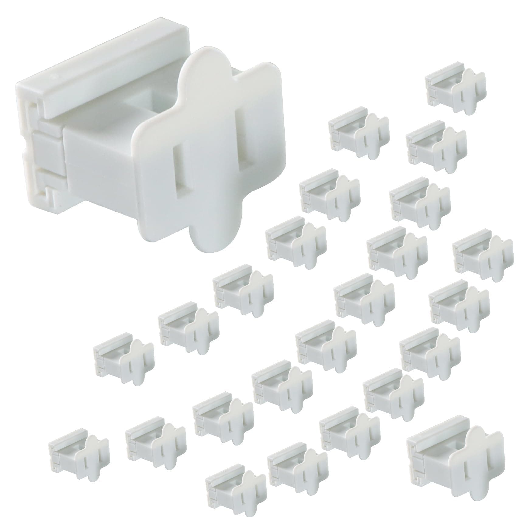 Aniai (25) Pack Zip Plug - Male Female Gilbert plug - Vampire plug SPT-1 SPT-2 (spt1 female, white)