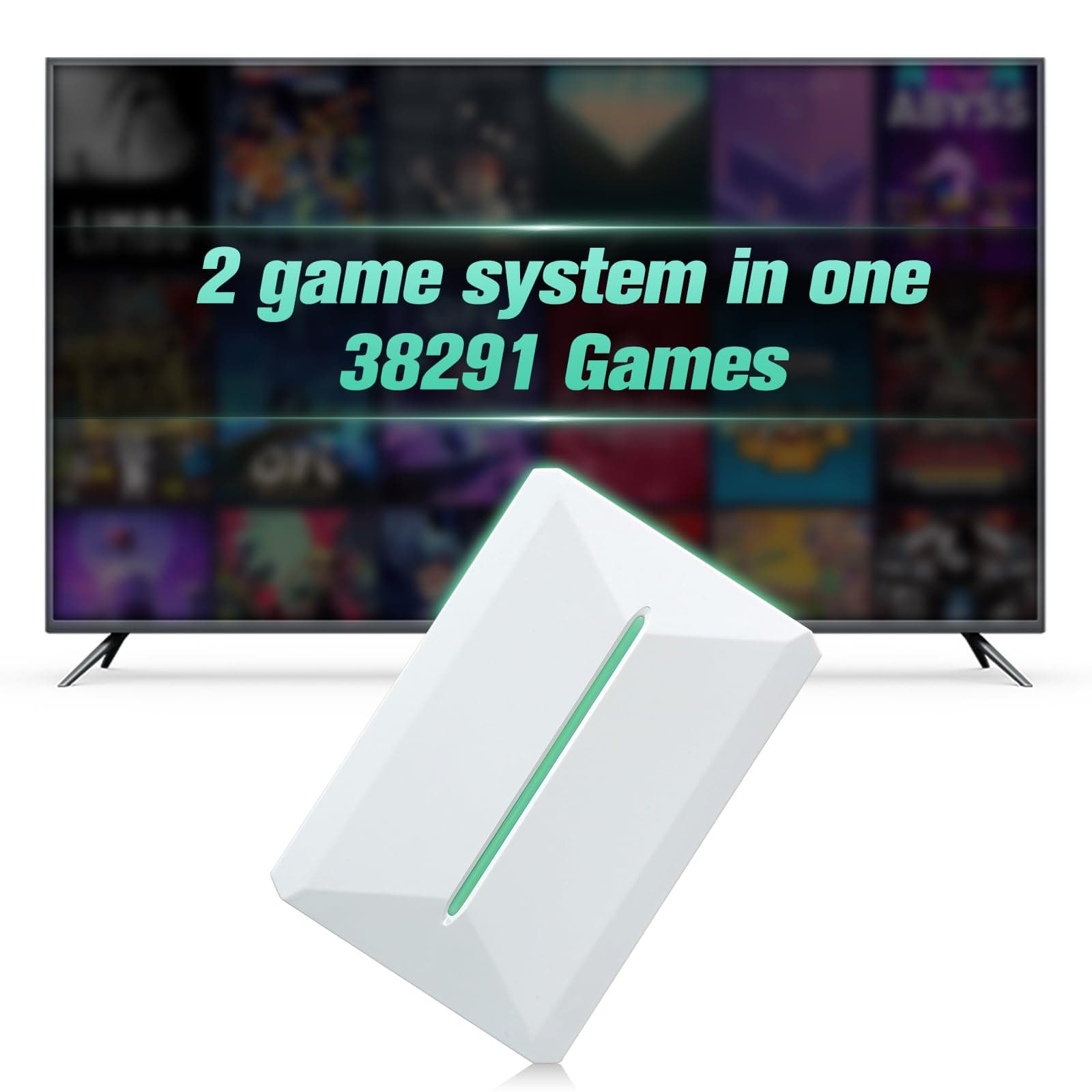 Retro Game Console Hdd 500Gb, Plug And Play Video With Built In 38291 Games, Emulator Compatible 50 Emulators, Playnite&Retrobat 2 Syatem 1, Portable Stick