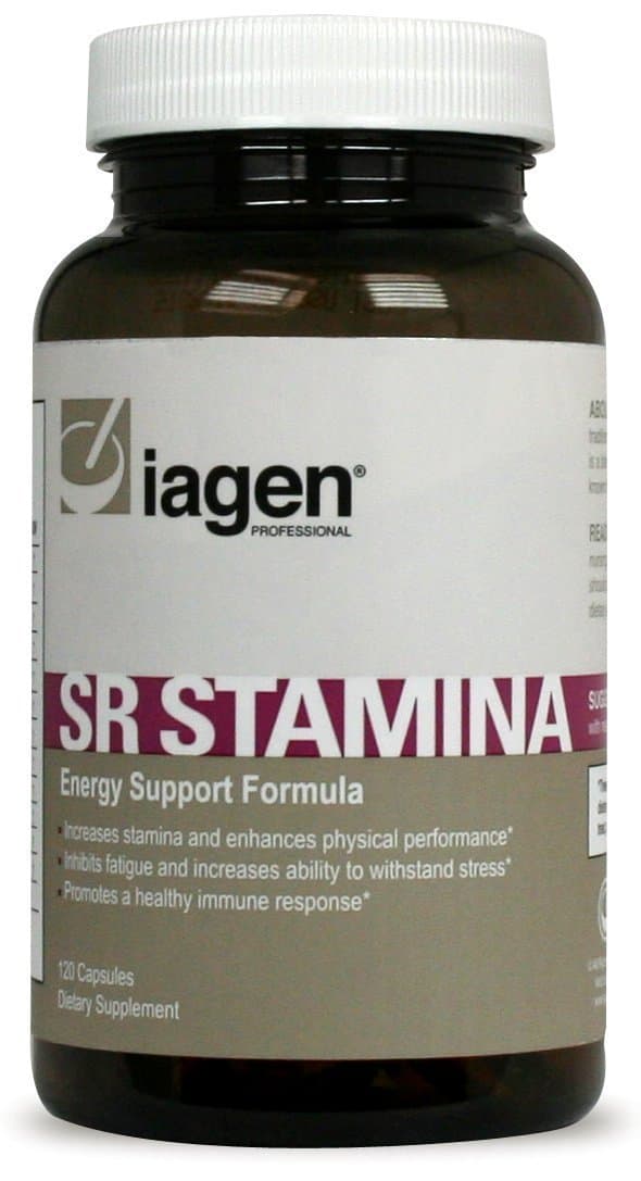 Iagen ProfessionalSR Stamina Natural Stress Support Supplement - Maca Root Powder with Ashwagandha for Enhanced Energy, Stamina, Athletic Performance, and Memory - 120 Veg Capsules - USA Made