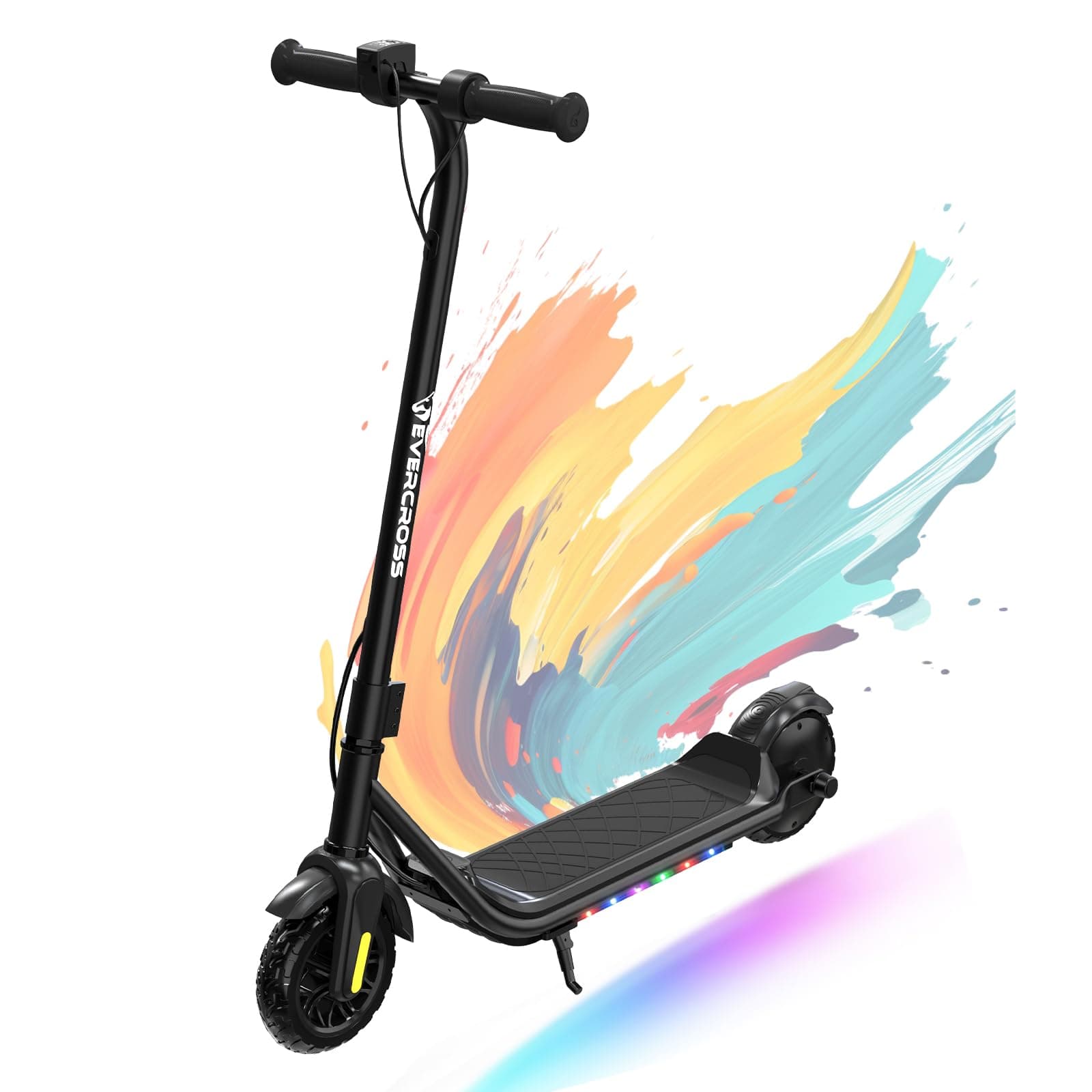 E6 Electric Scooter for Kids, 7" Lightweight E-Scooter for Ages 6-12, Electric Scooter with A Range of Up to 20 km and 7-Color Lights, 3 Speed Modes (8, 12, 16 km/h)