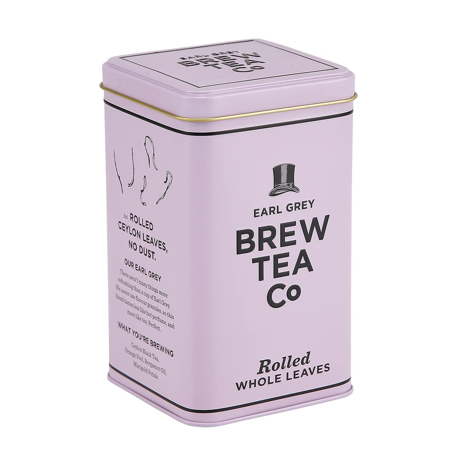 Brew Tea Co - Earl Grey Tea in Classic Purple Tin - Light & Fragrant - 150g Loose Leaf Tea
