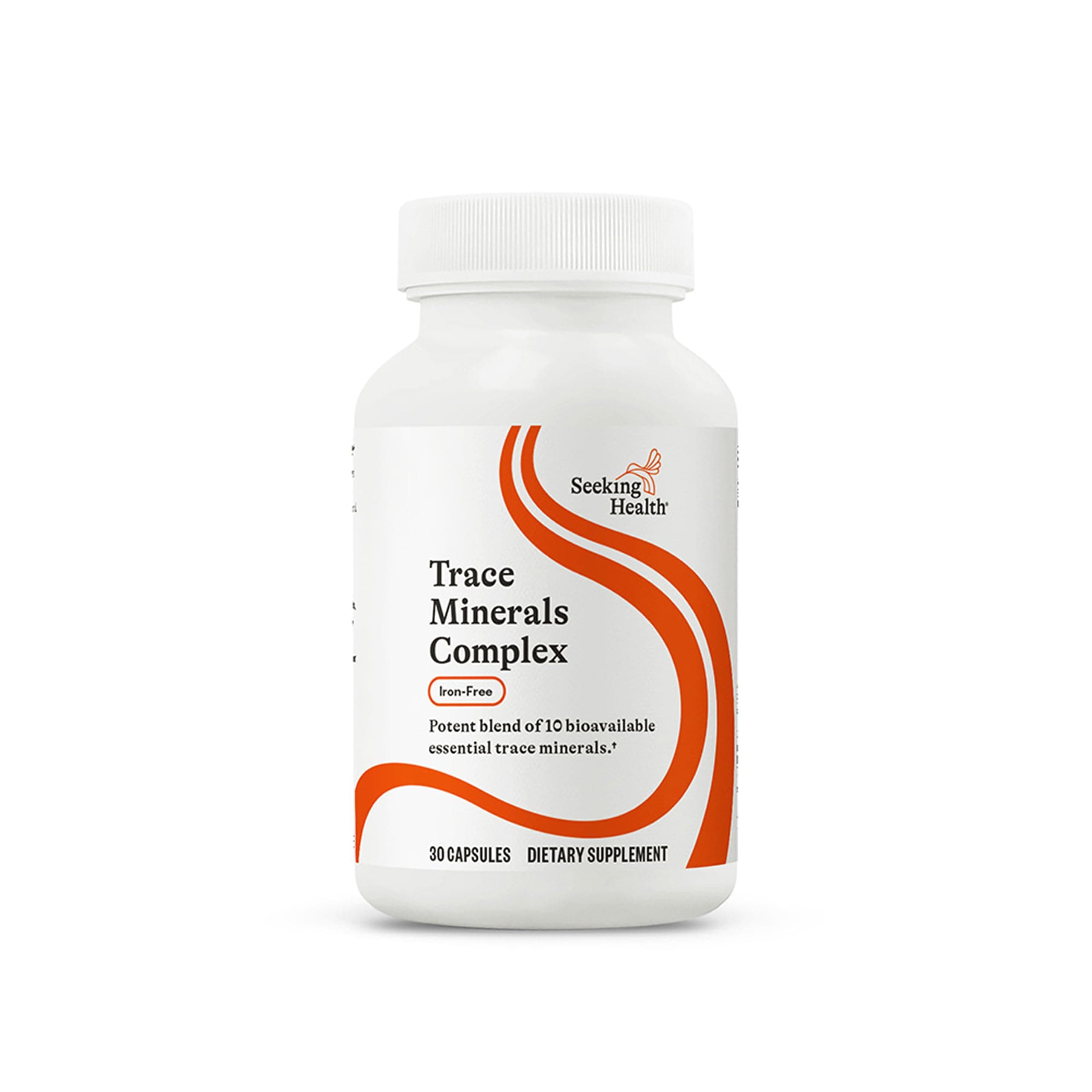 Seeking Health Trace Minerals Complex - Includes 10 Essential Trace Minerals - Mineral Supplement Supports Immune & Nervous System - Iron-Free - 30 Capsules