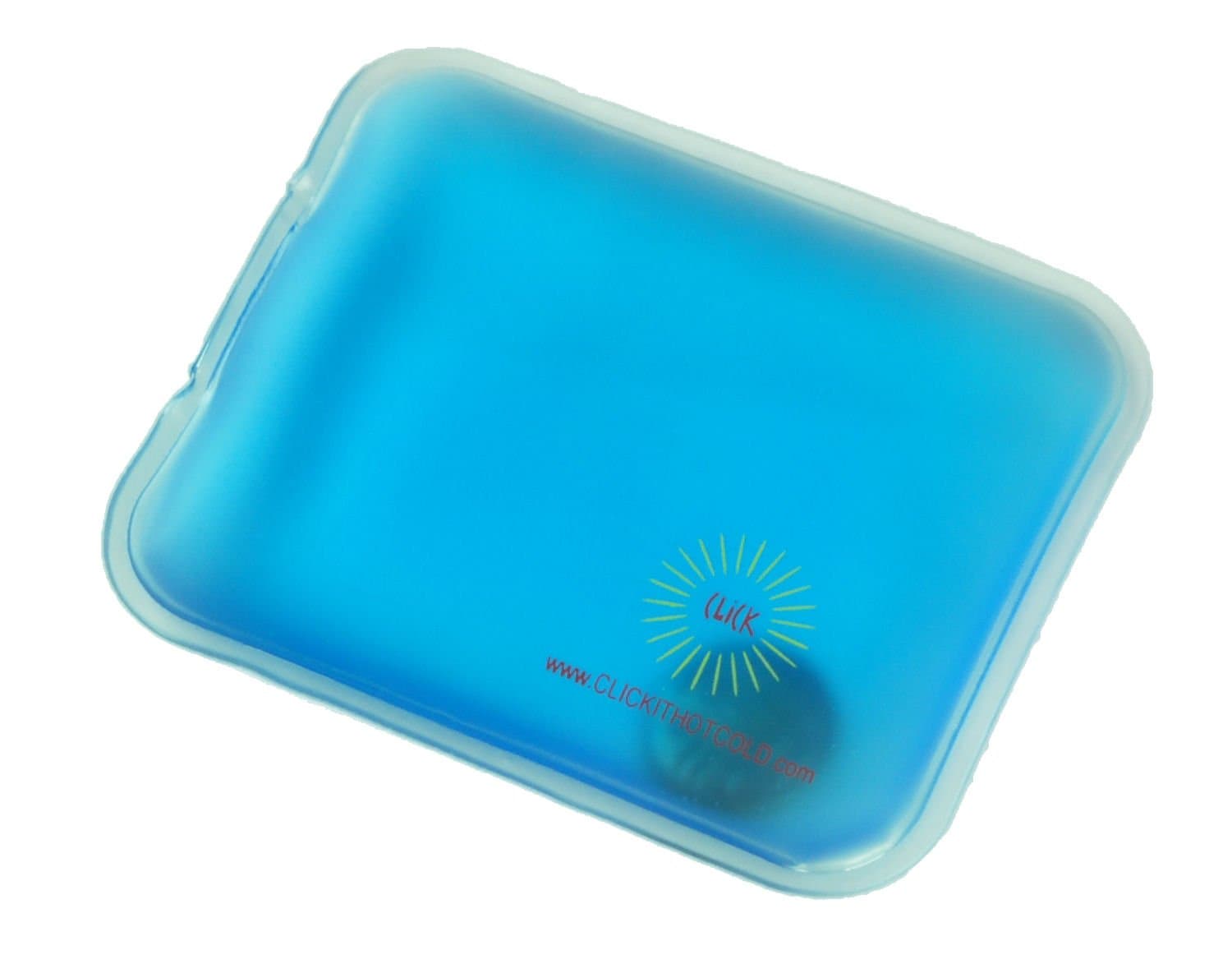 Click It Hot/Cold Reusable Gel Heating Pad (Pocket (Hand Warmer), Blue)