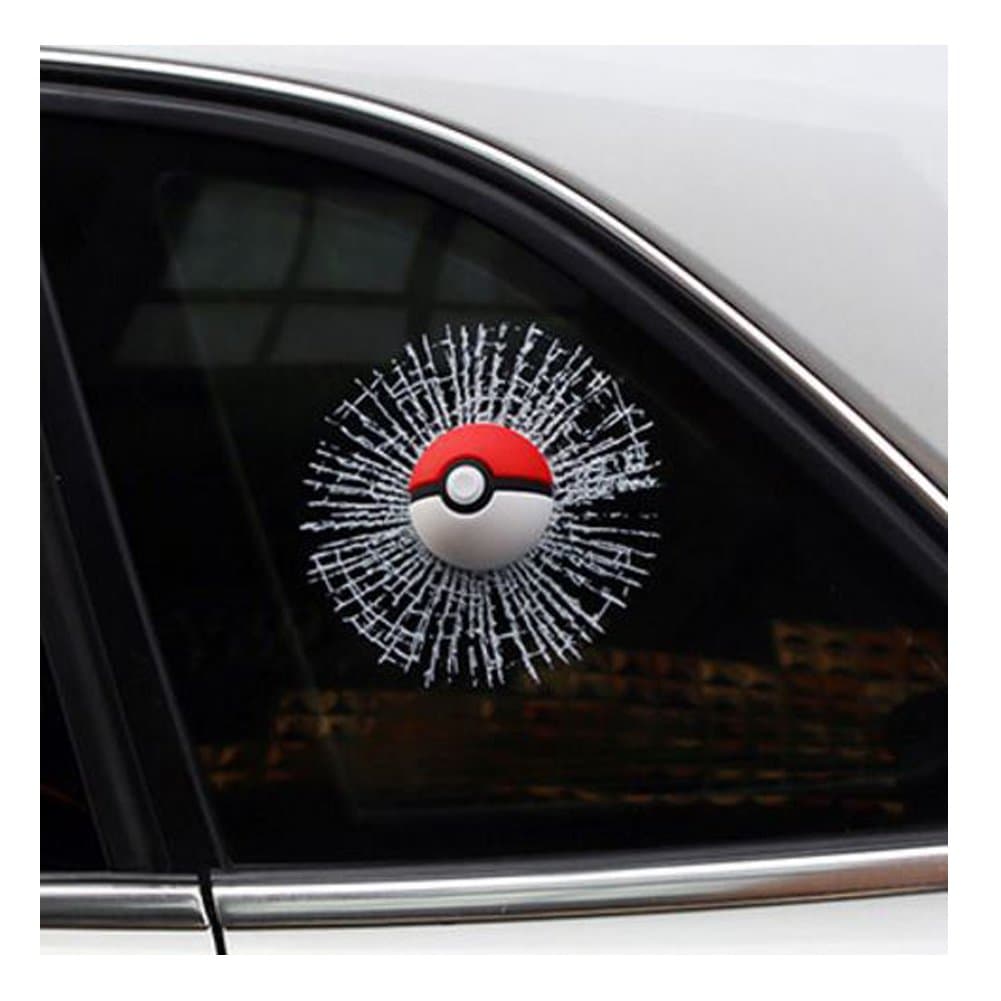 Car 3D Monster Ball, Marsway 2016 Creative Funny 3D Bumpers, Roofs, Cars, Motorcycles, Tuning, Etc. Hits Car Window Decal Stickers