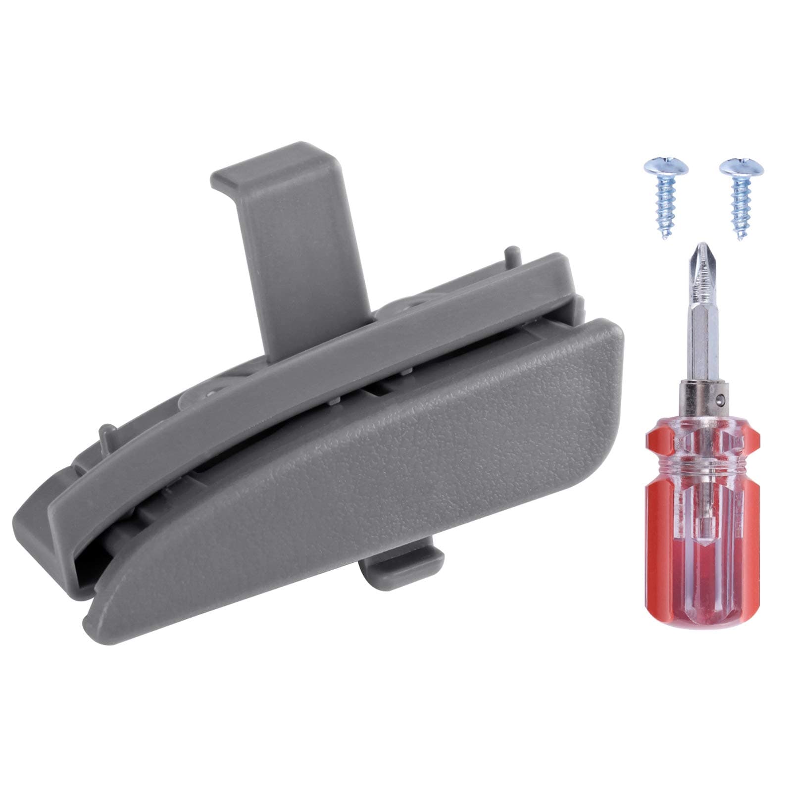 Front Center Console Lid Latch Compatible with 2005-2012 Toyota Tacoma Interior Armrest Console Latch Replacement #58910AD030B0 – Gray 41042