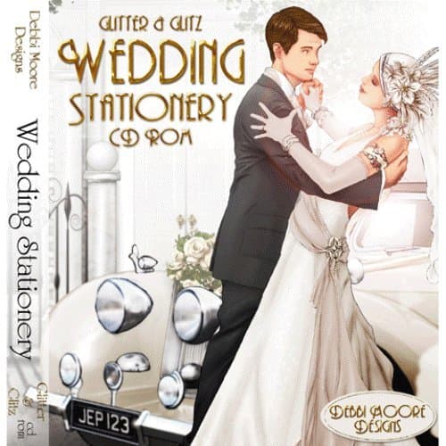 Debbi Moore Designs Glitter & Glitz Wedding Stationery Double CD Rom 293275