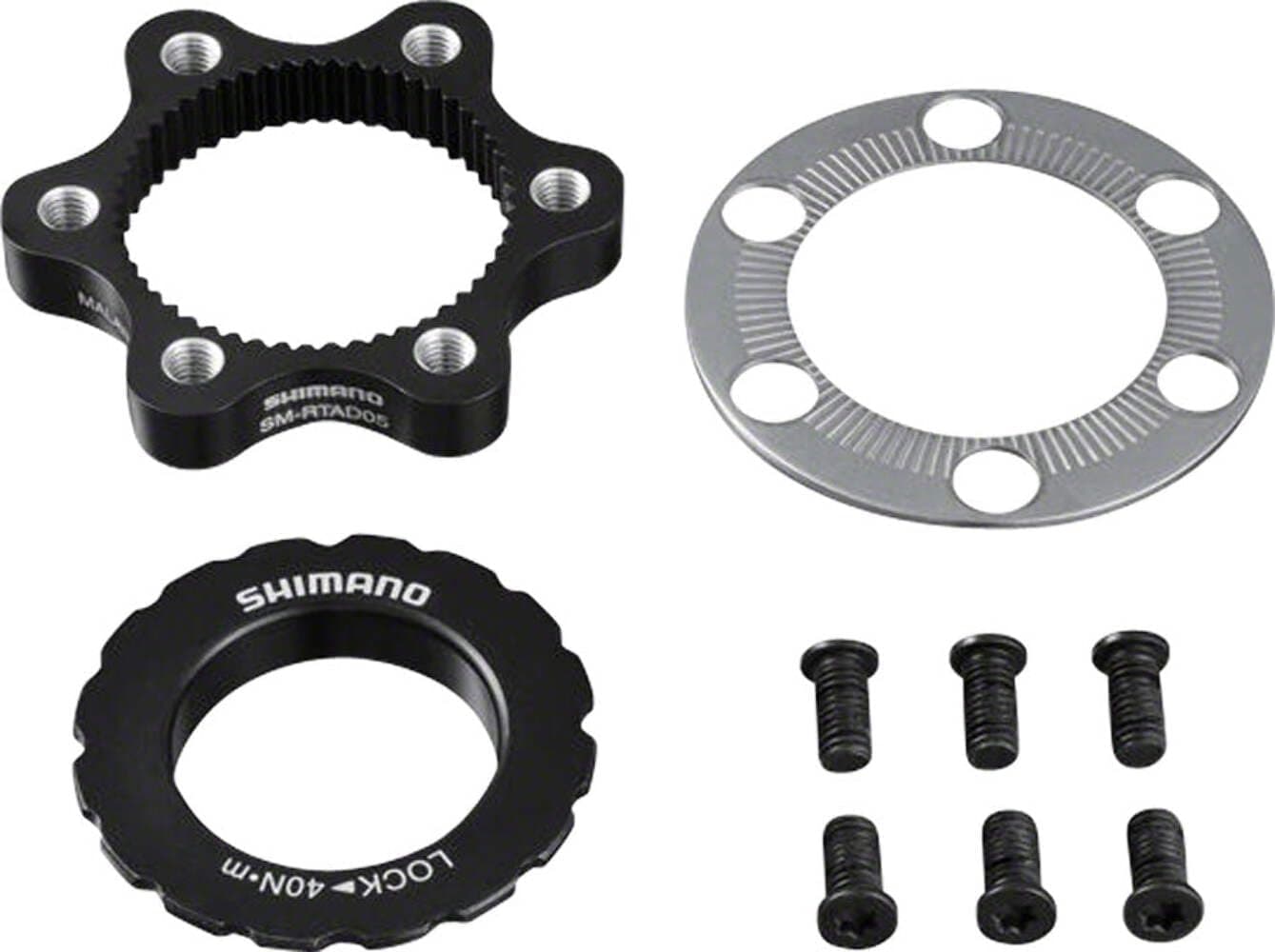 Shimano CENTERLOCK to 6-Bolt Mount Adapter, SM-RTAD05, with OU