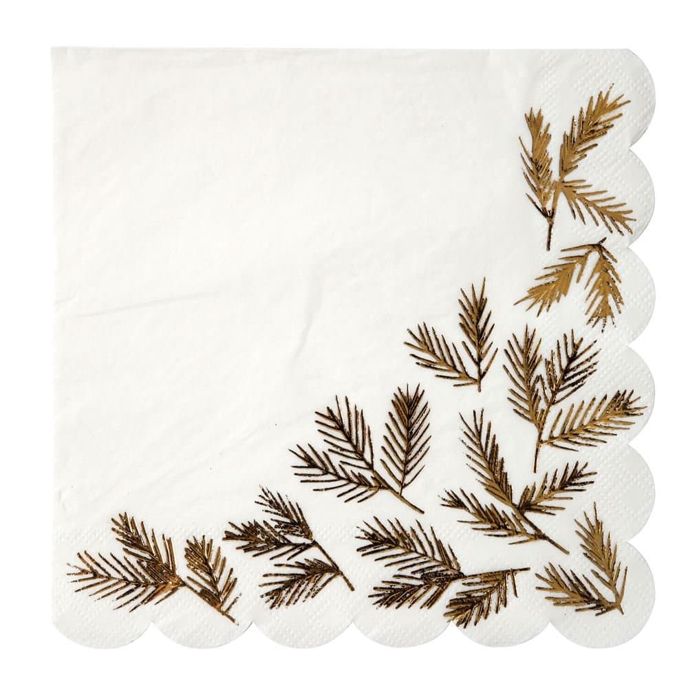 Gold Pine Meri Meri Large Napkin