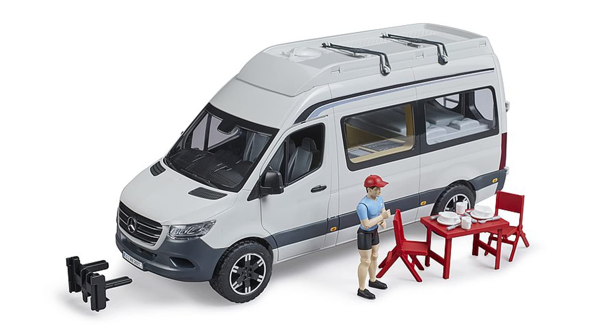 Bruder 02672 MB Sprinter Camper with Driver Figure, 1:16 Scale