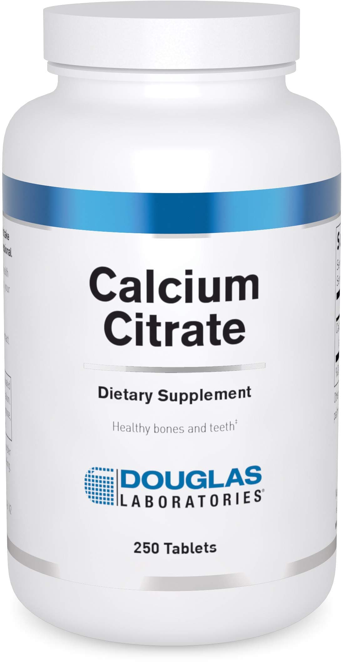 Calcium Citrate | Elemental Mineral to Support The Strength and Structure of Bones and Teeth | 250 Tablets