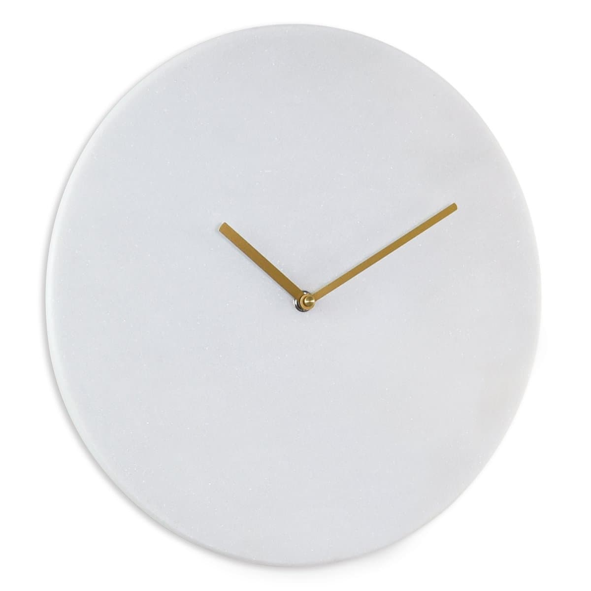 London Clock White Marble Wall Clock, 35 x 35 x 3.5cm